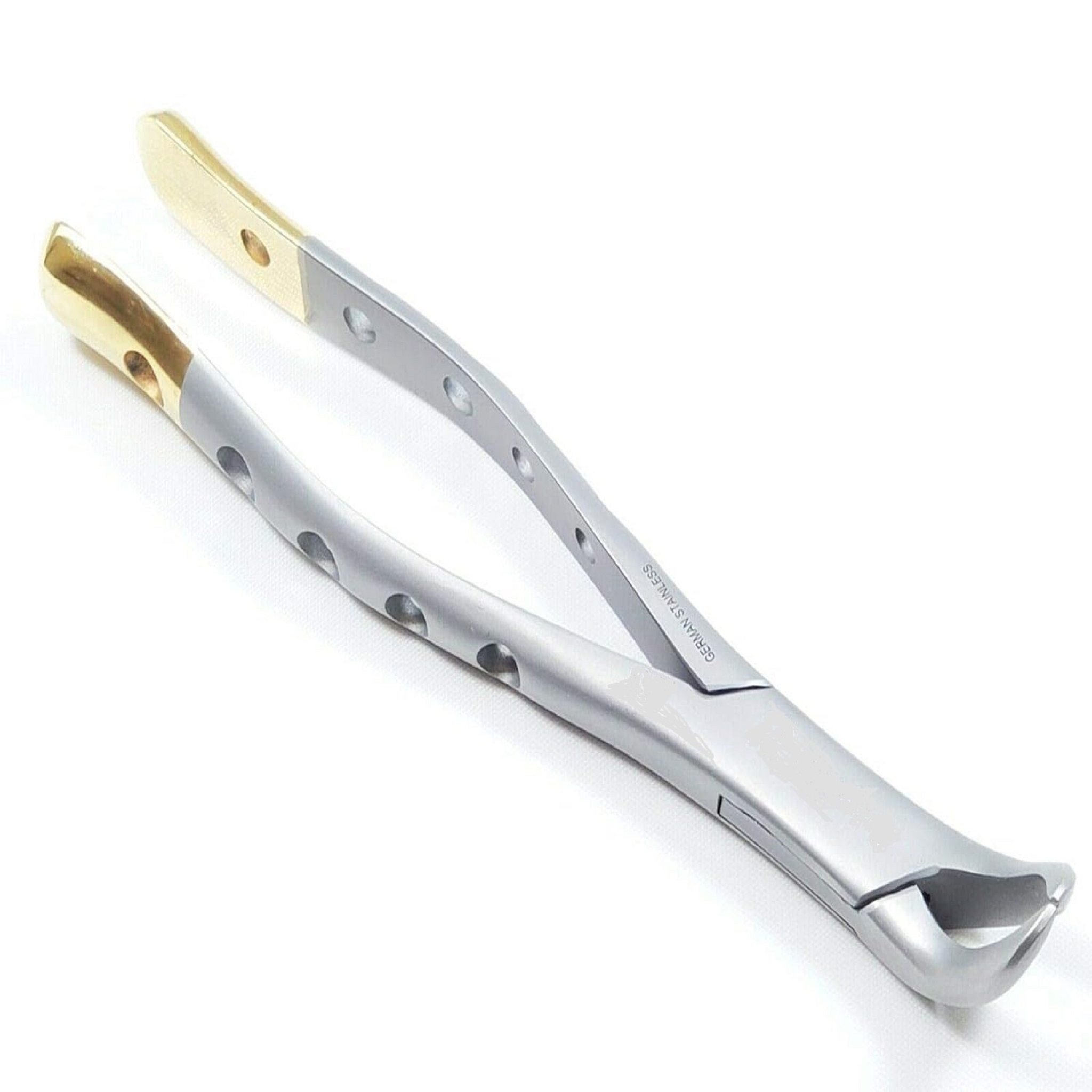 Dental Extracting Forceps, Cow Horn Lower First Molar,Lower Second Molar Gold Handle